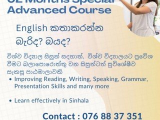 English with Spoken Class Speak in English within 02 Months Online for University Students